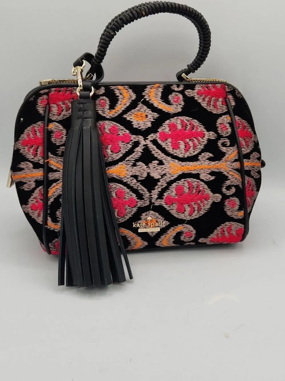 Kate Spade Tapestry Satchel Crossbody Rare & Limited